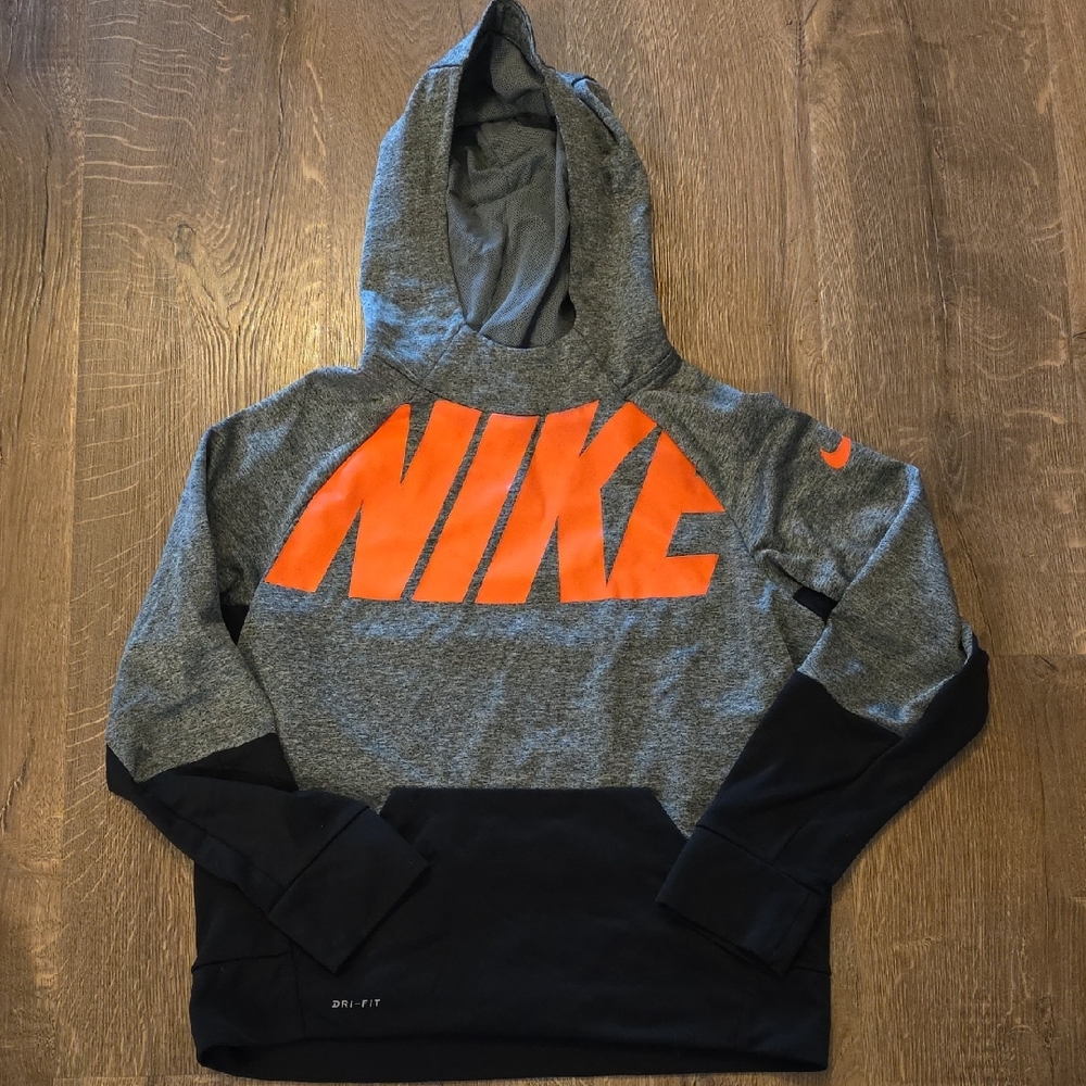 Nike Hoodie with Bold Orange Logo